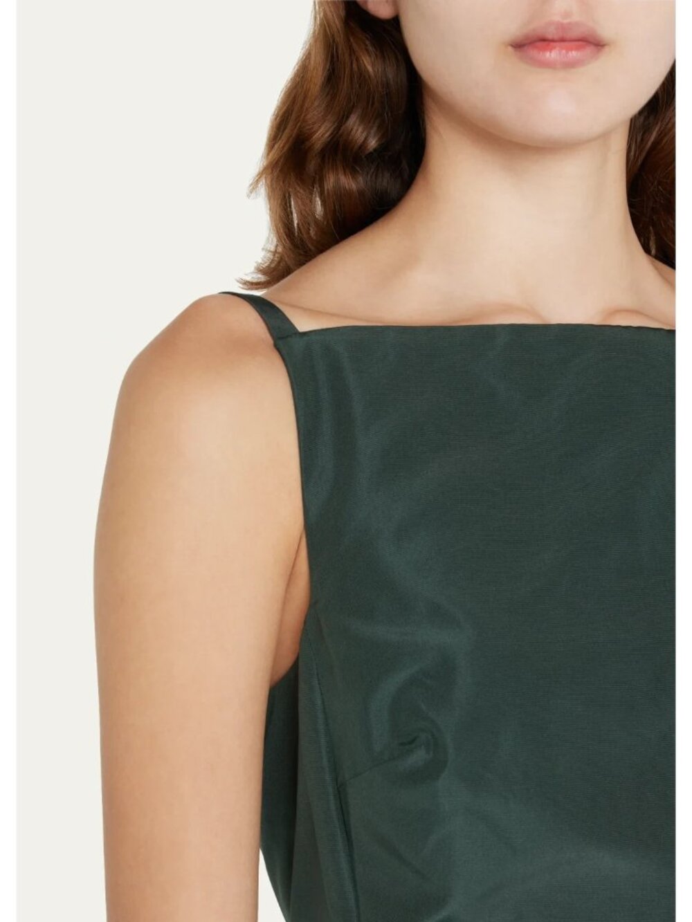 NWT Ralph Lauren Collection Krystina Faille Evening Gown in Green Column 10 - Picture 12 of 14